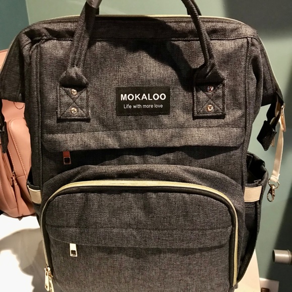 Mokaloo Diaper/backpack with charger Bags Nwot Mokaloo Diaper Backpack With Charging Port